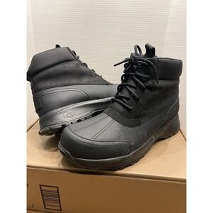 UGG Boots Men's 13 Black Rubber Waterproof Leather Yucca Rain Duck Ankle